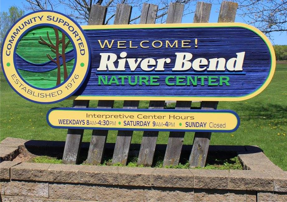 River Bend Nature Center Sign