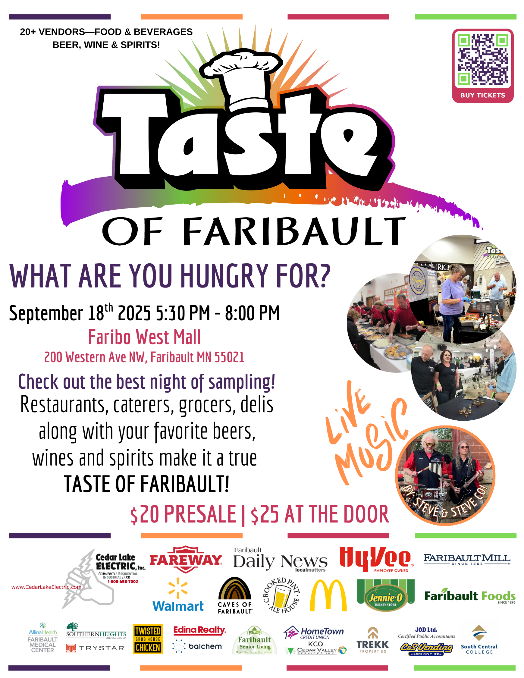 Taste of Faribault Event Poster
